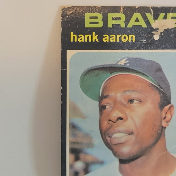 Vintage 1971 Hank Aaron #400 Topps Atlanta Braves Baseball Trading Card. - Picture 7 of 7
